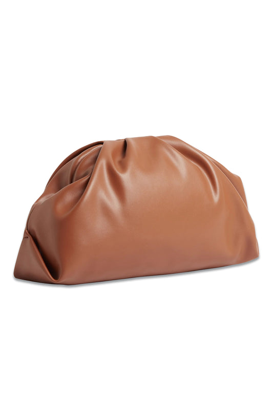 Soft Clutch Bag, Cognac