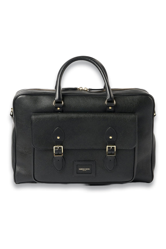 The Brief in Black Calf Grain