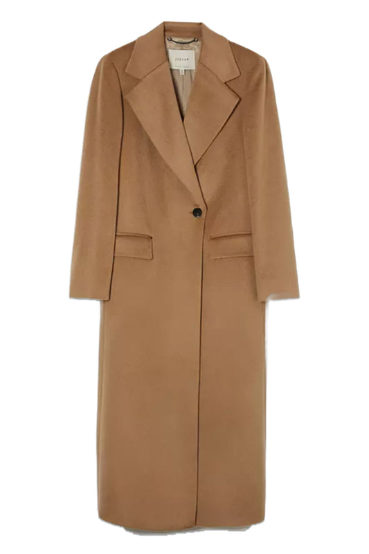 Jigsaw Pure Brushed Wool Maxi City Coat, Camel
