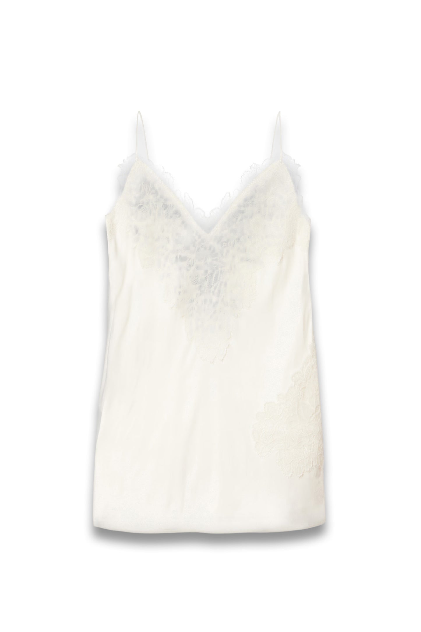 Lace-Trimmed Satin Camisole