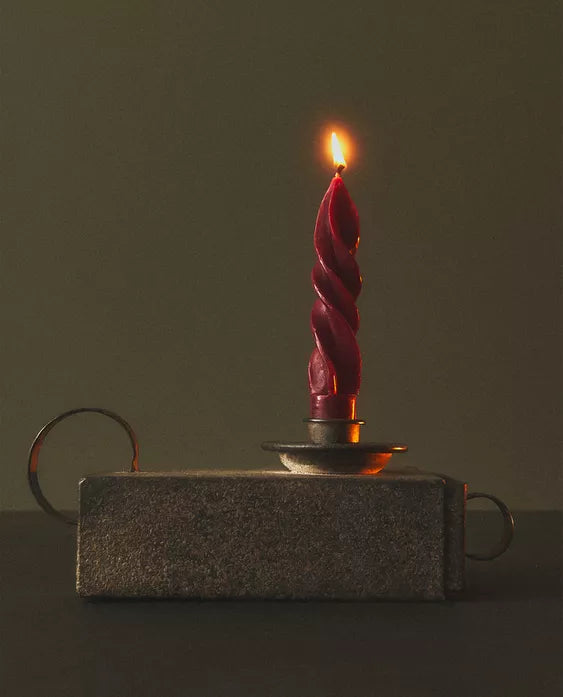 Pack of Spiral Christmas Candles (Pack of 2)