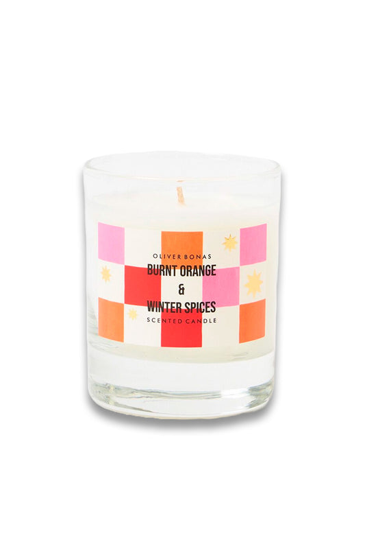 Burnt Orange & Winter Spices Scented Christmas Candle