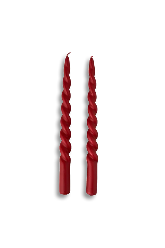 Twisted candles 28 cm