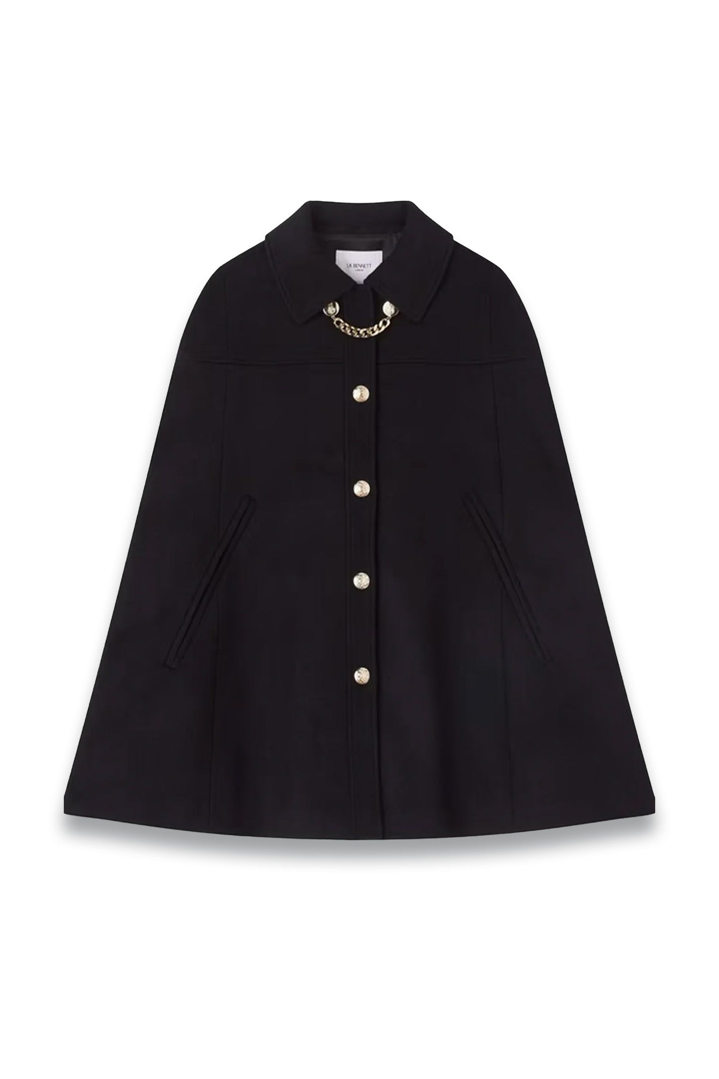 Mia Wool Blend Coat, Black
