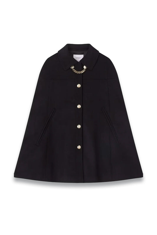 Mia Wool Blend Coat, Black