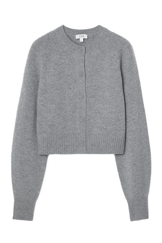 Cropped Wool Cardigan