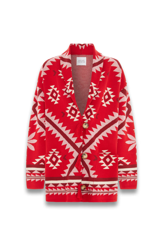 Sundance Cardigan in Red