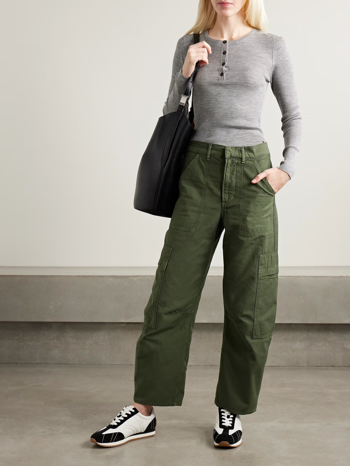 Marcelle Cotton Tapered Cargo Pants