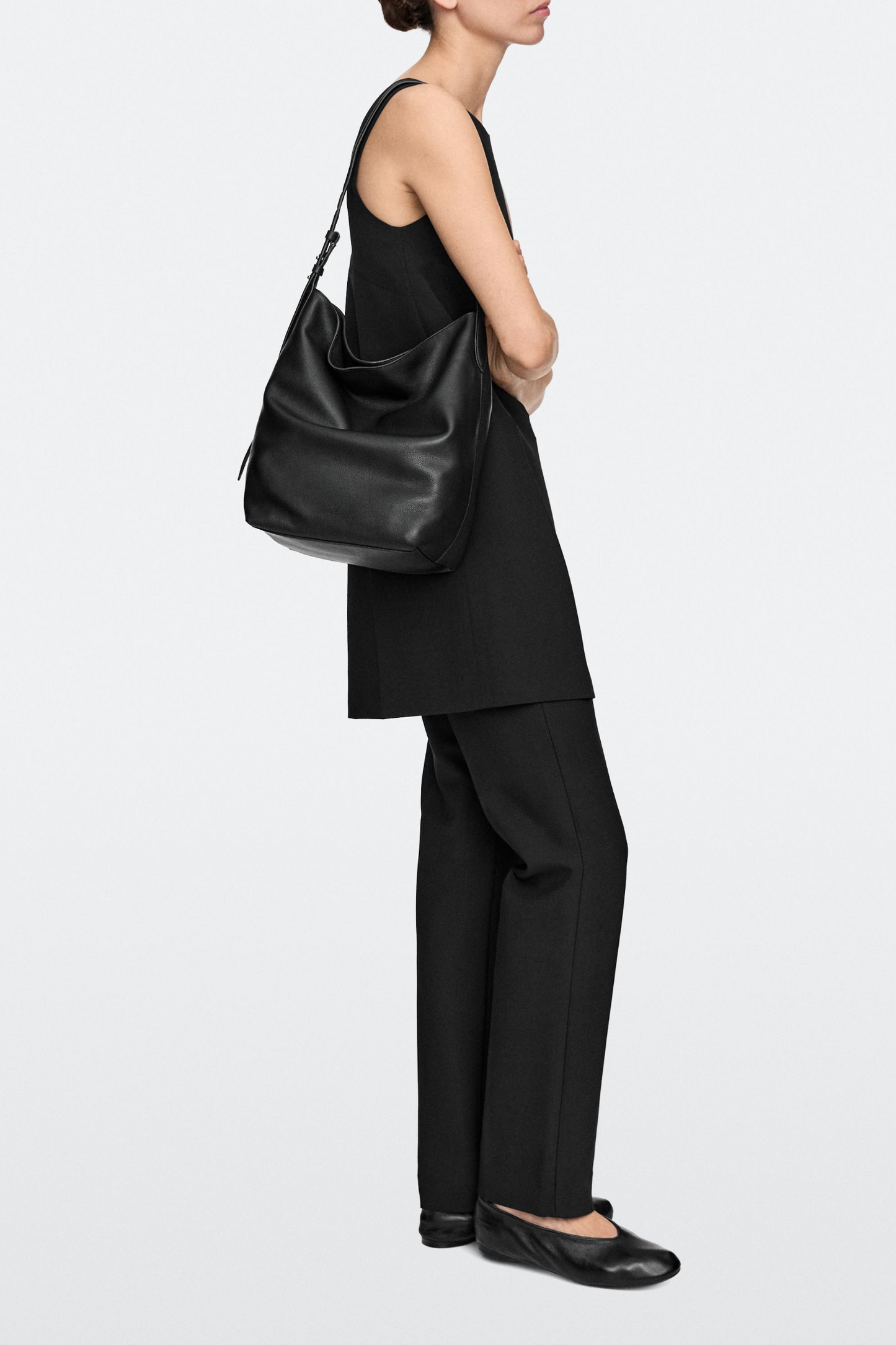 Nappa Leather Bucket Bag