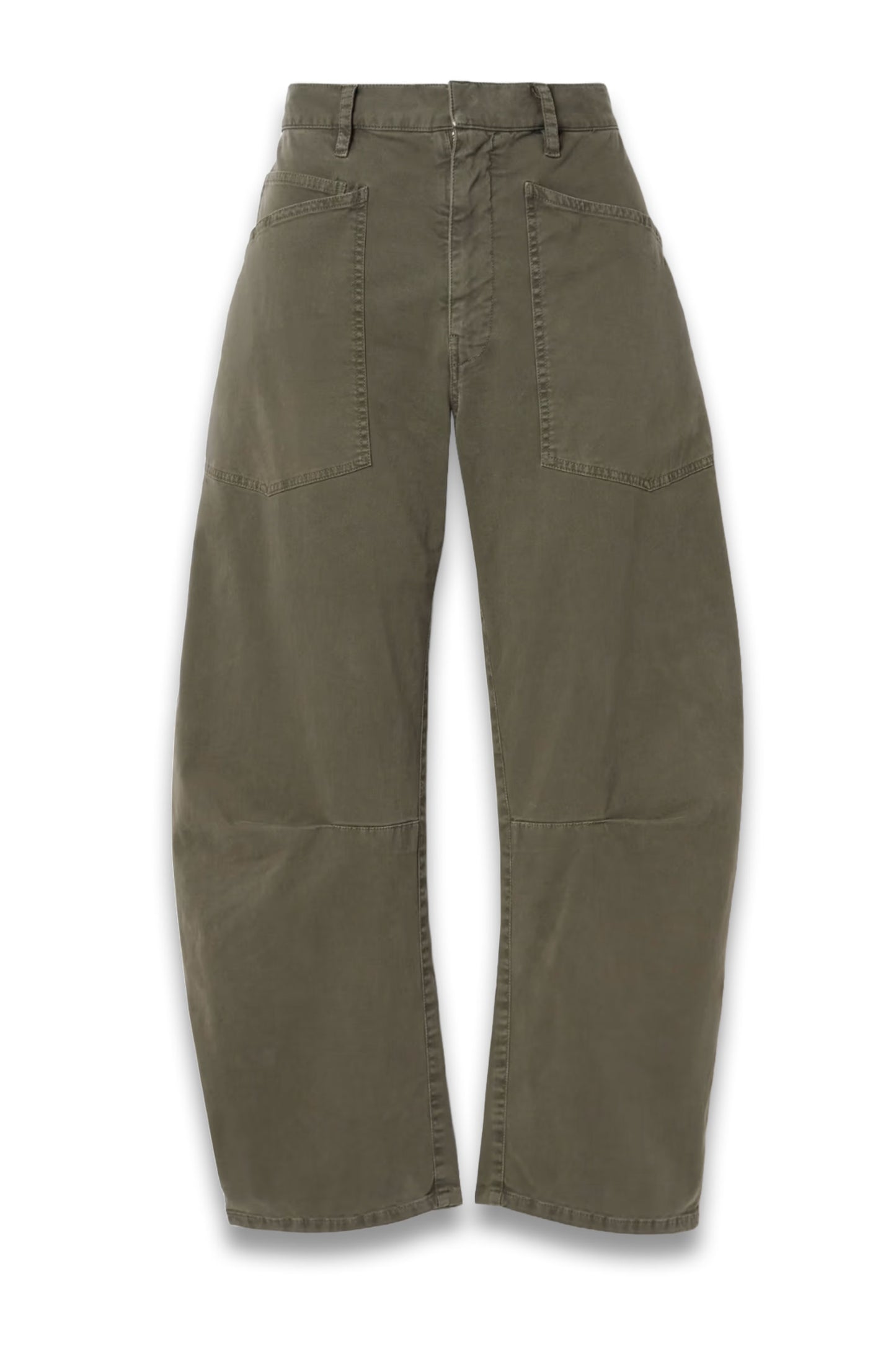 Shon pleated cotton-blend twill tapered pants