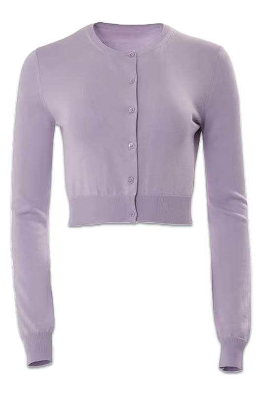 Cropped Long Sleeve Cardigan