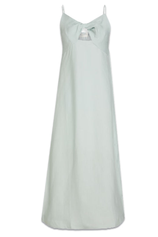 Lara Cutout Twisted Linen Midi Dress