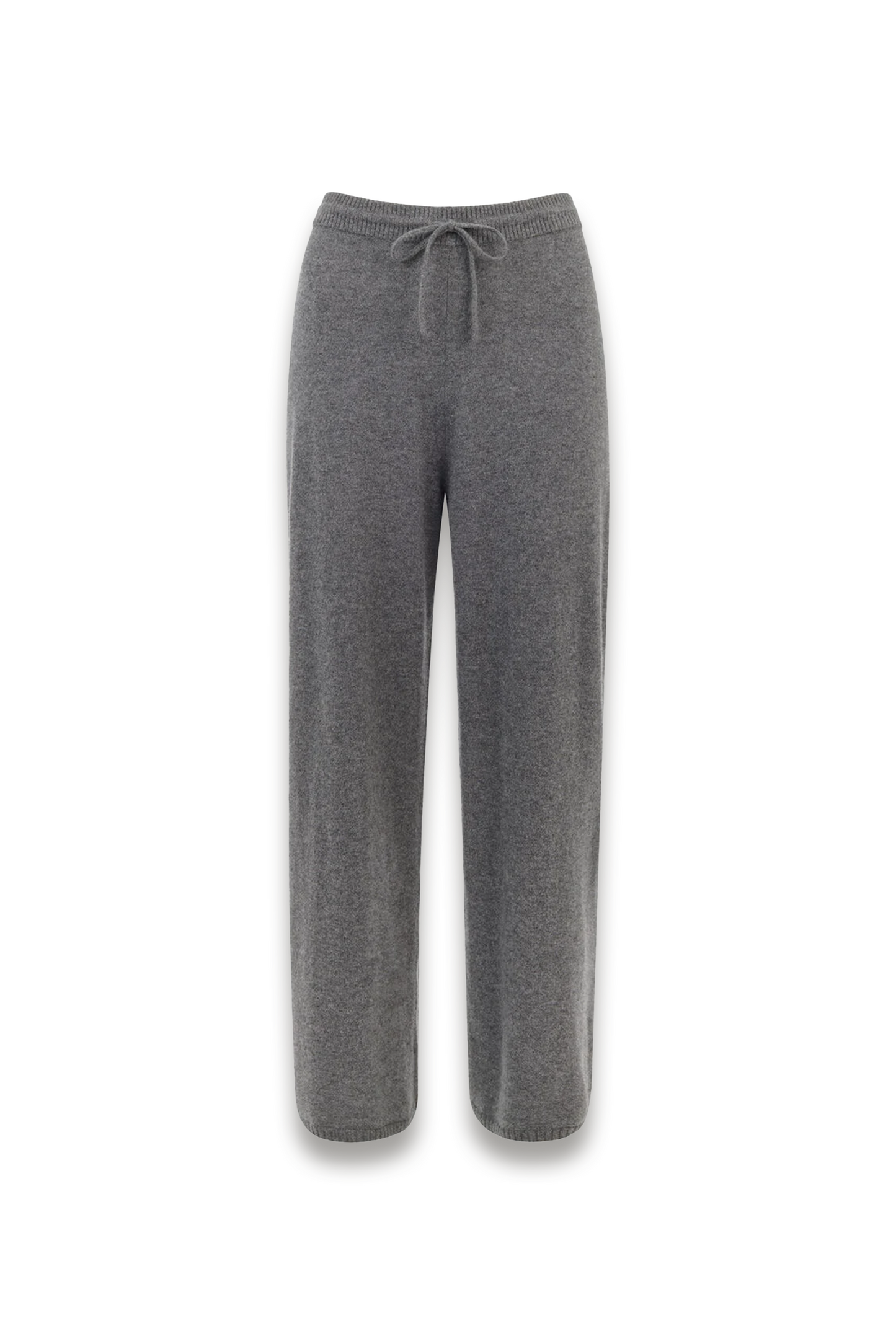 Grey Cashmere Straight-leg Jogger