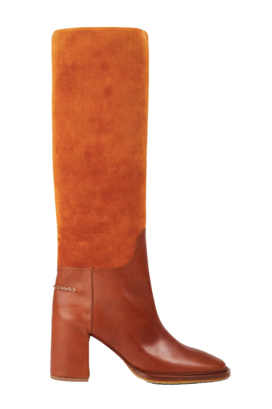 Edith Suede And Leather Boots