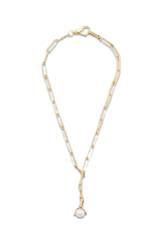The Celestial Raindrop 24kt Gold-plated Necklace