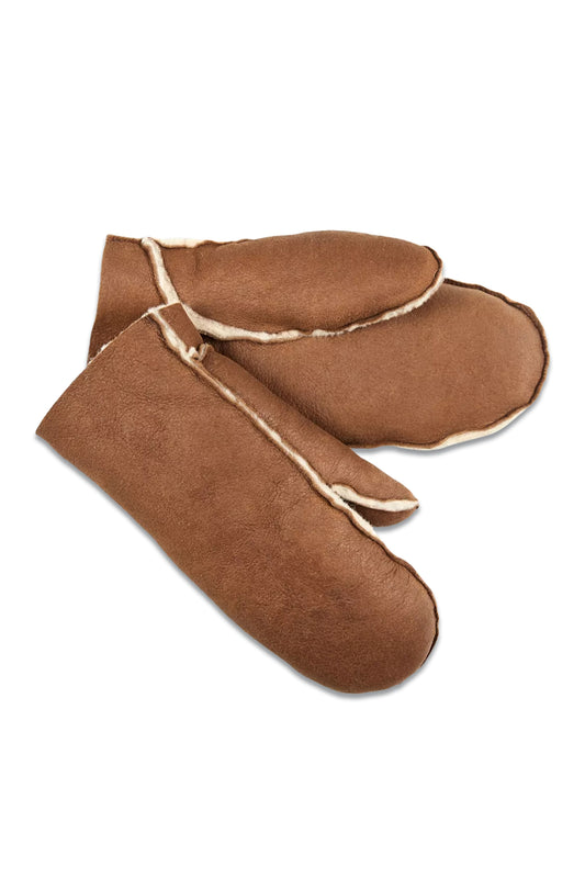 Sheepskin Mittens, Carob