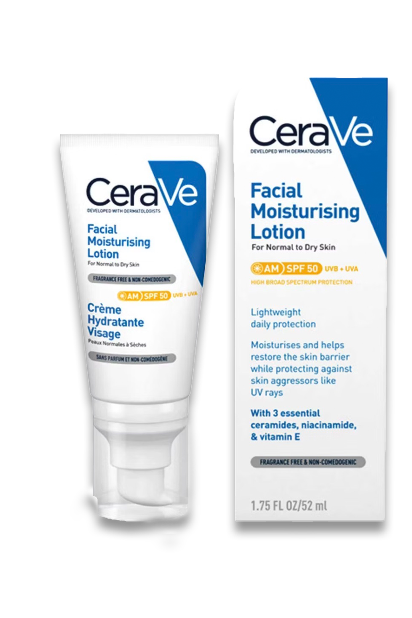 Facial Moisturising Lotion SPF50 with Ceramides & Vitamin E