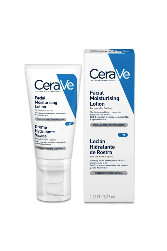 PM Facial Moisturising Lotion With Ceramides For Normal To Dry Skin 52ml