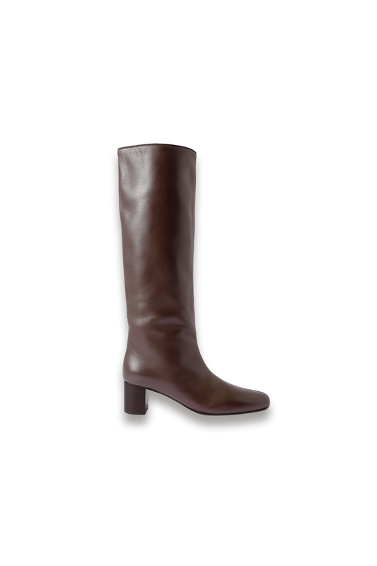 Downtown Leather Knee Boots