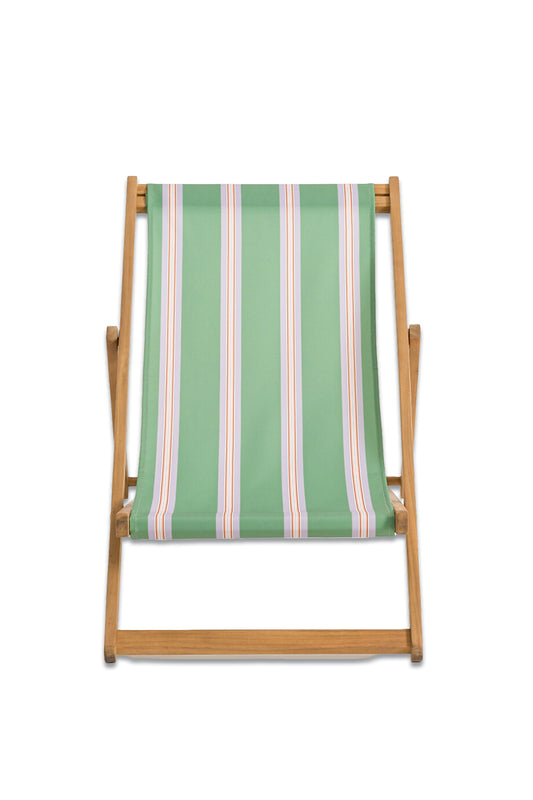 Veniza Acacia & Canvas Deck Chair