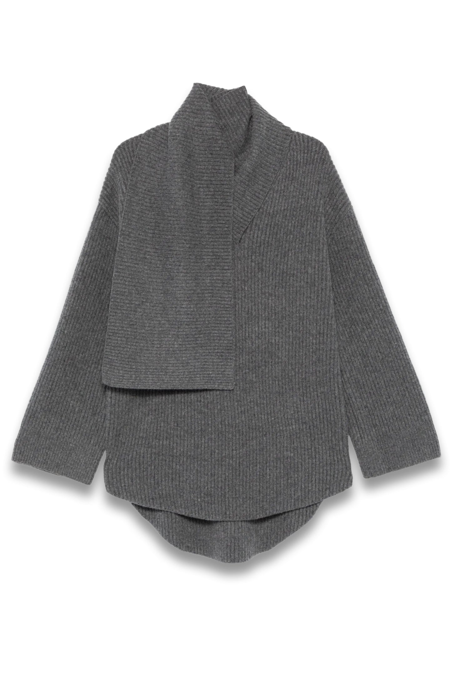 Attatched Scarf Sweater