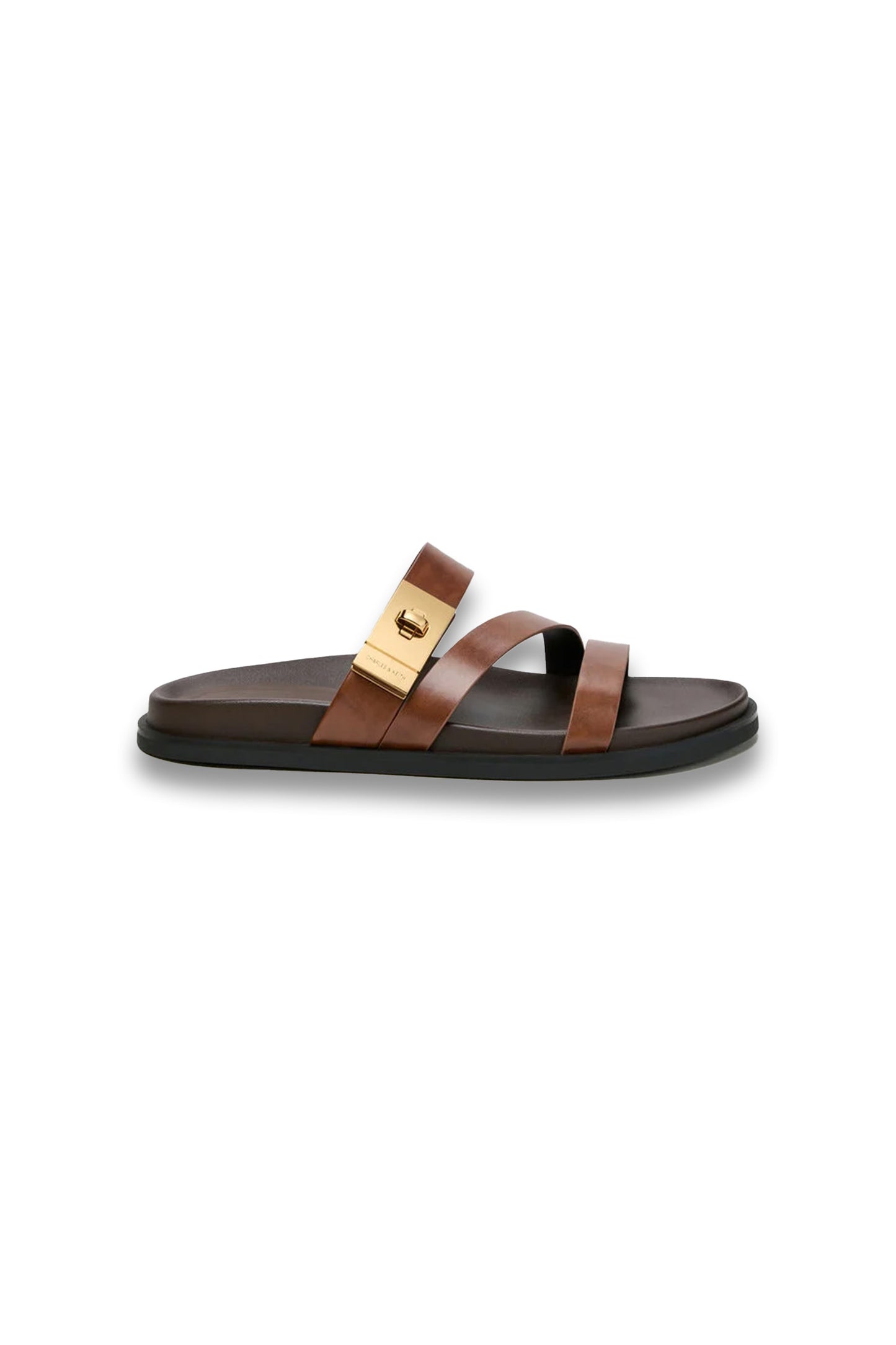 Aelin Metallic-Buckle Strappy Sandals