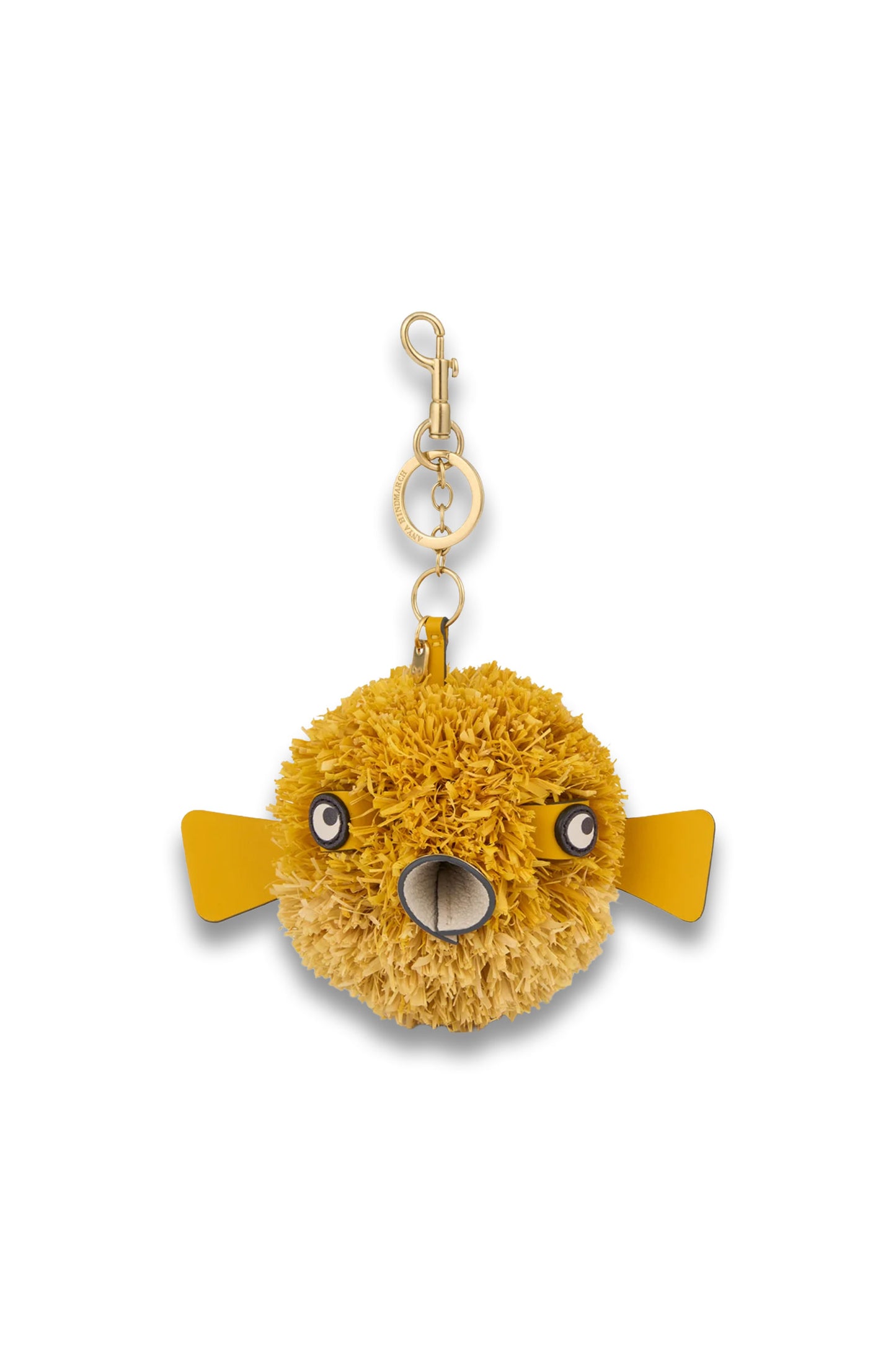 Raffia Blowfish Charm
