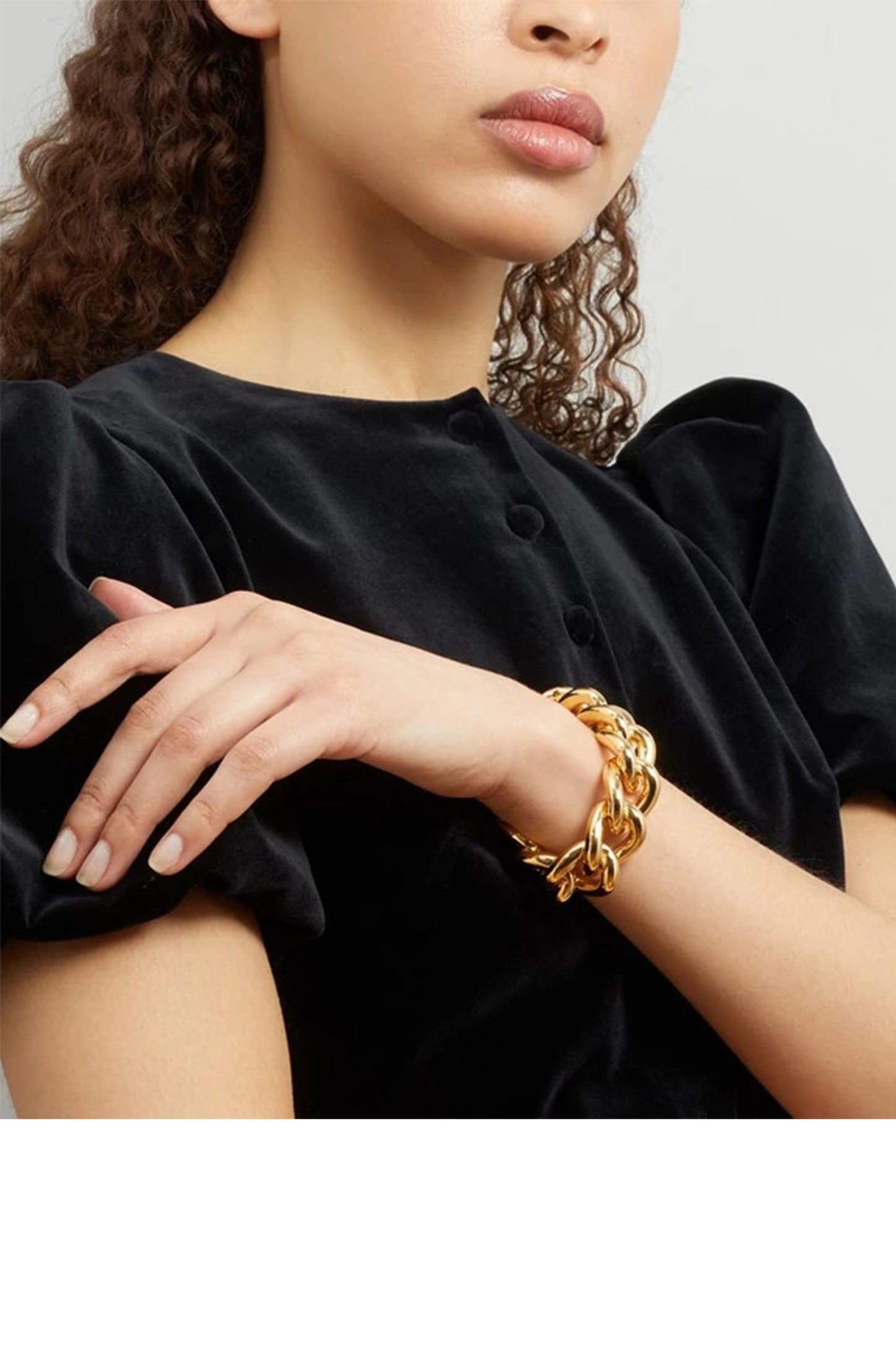 Gold-Plated Chunky Chain Bracelet