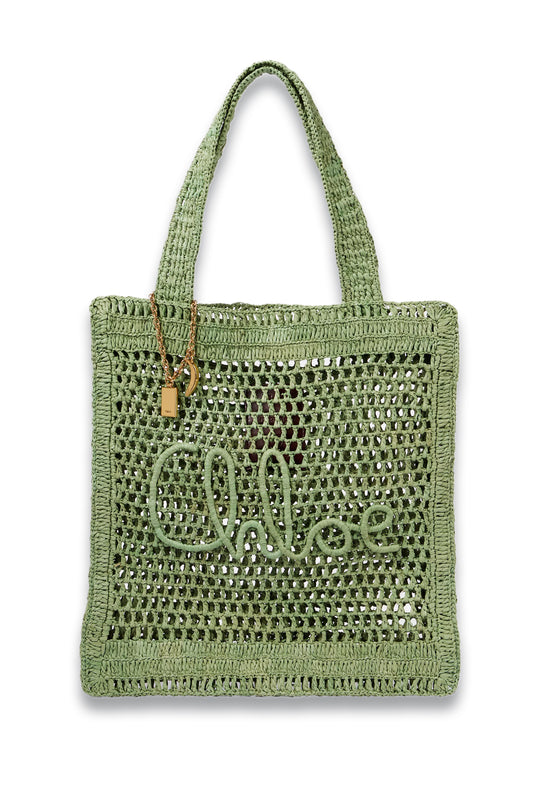 Summer Banana Braided Tote Bag
