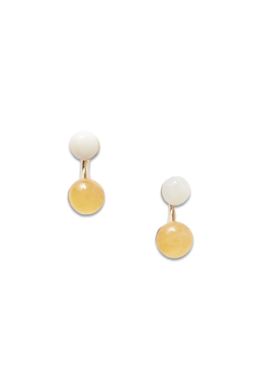 Darcey Gold-tone, Aragonite and Mother-of-pearl Earrings