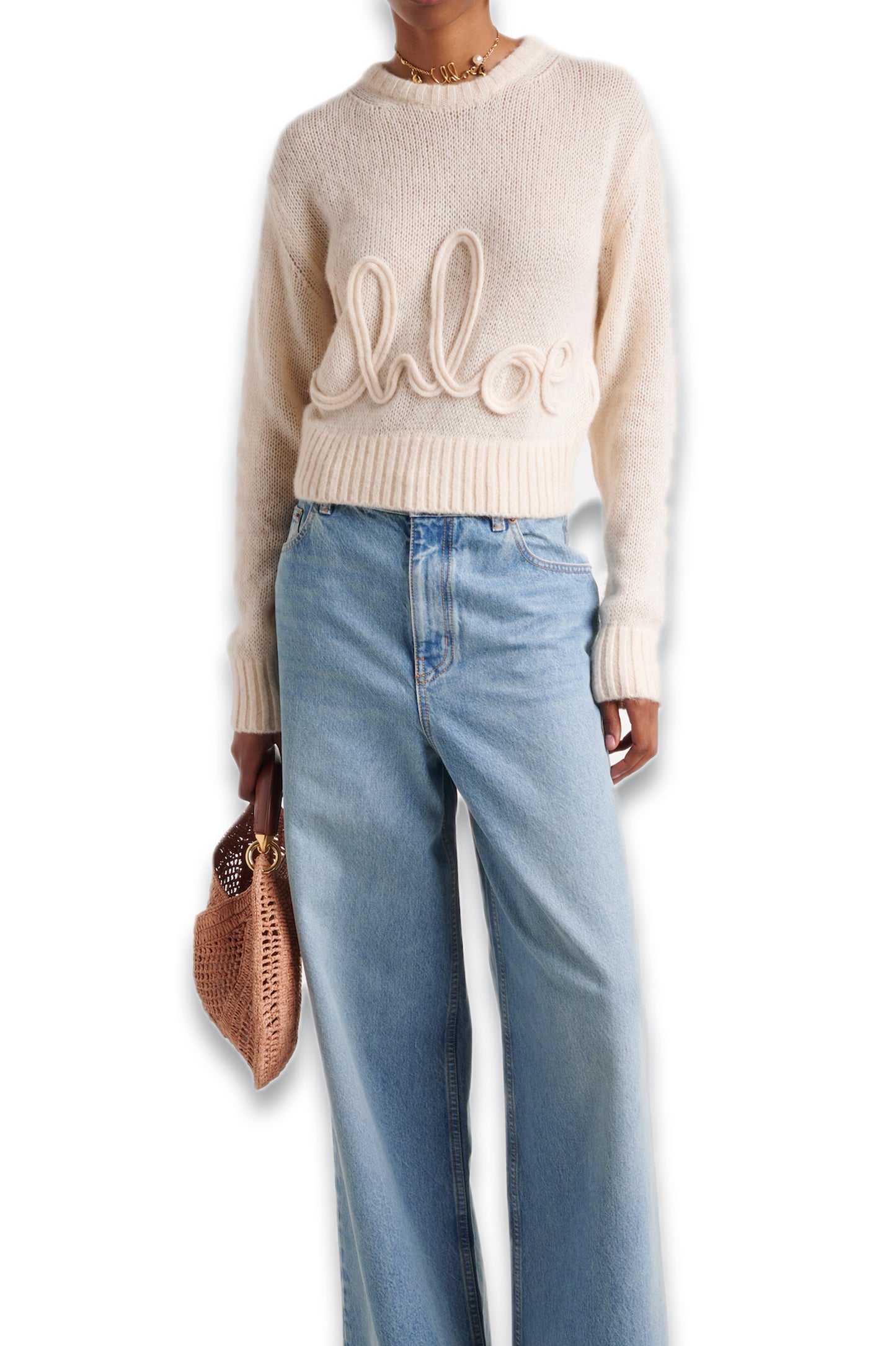 Logo Alpaca And Silk Sweater