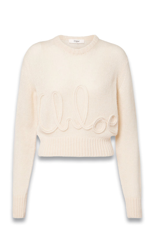 Logo Alpaca And Silk Sweater
