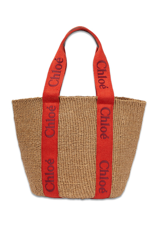Mifuko Woody Large Raffia Basket Bag