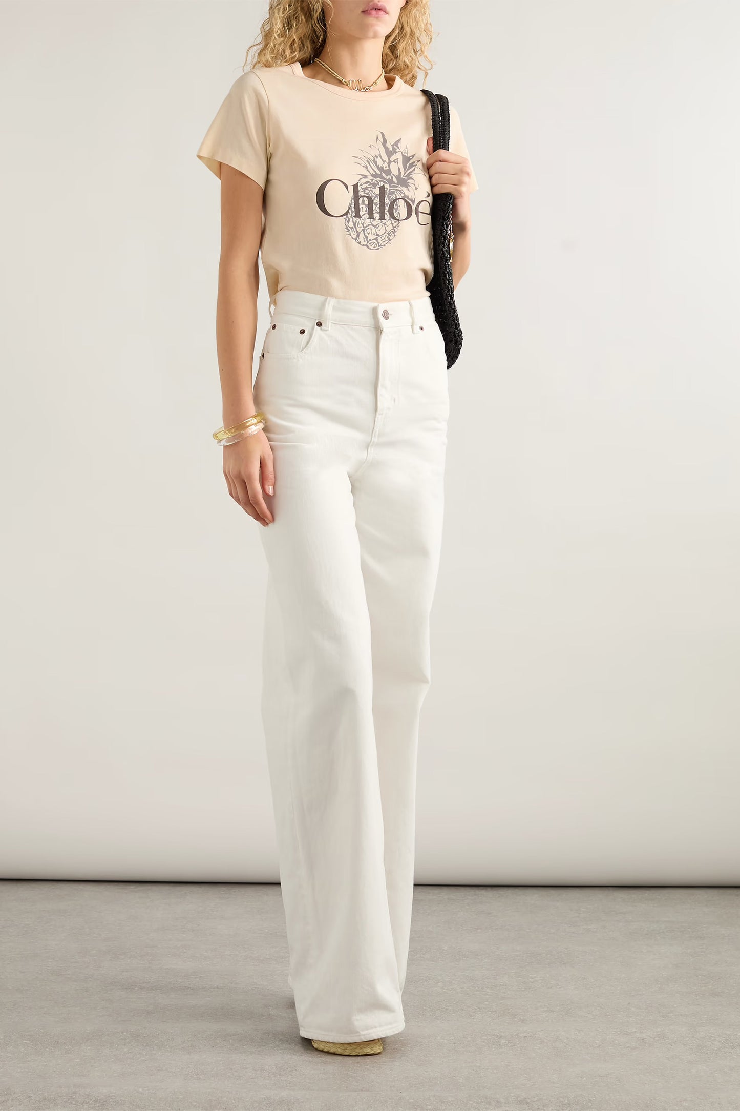 Printed Cotton-jersey T-shirt