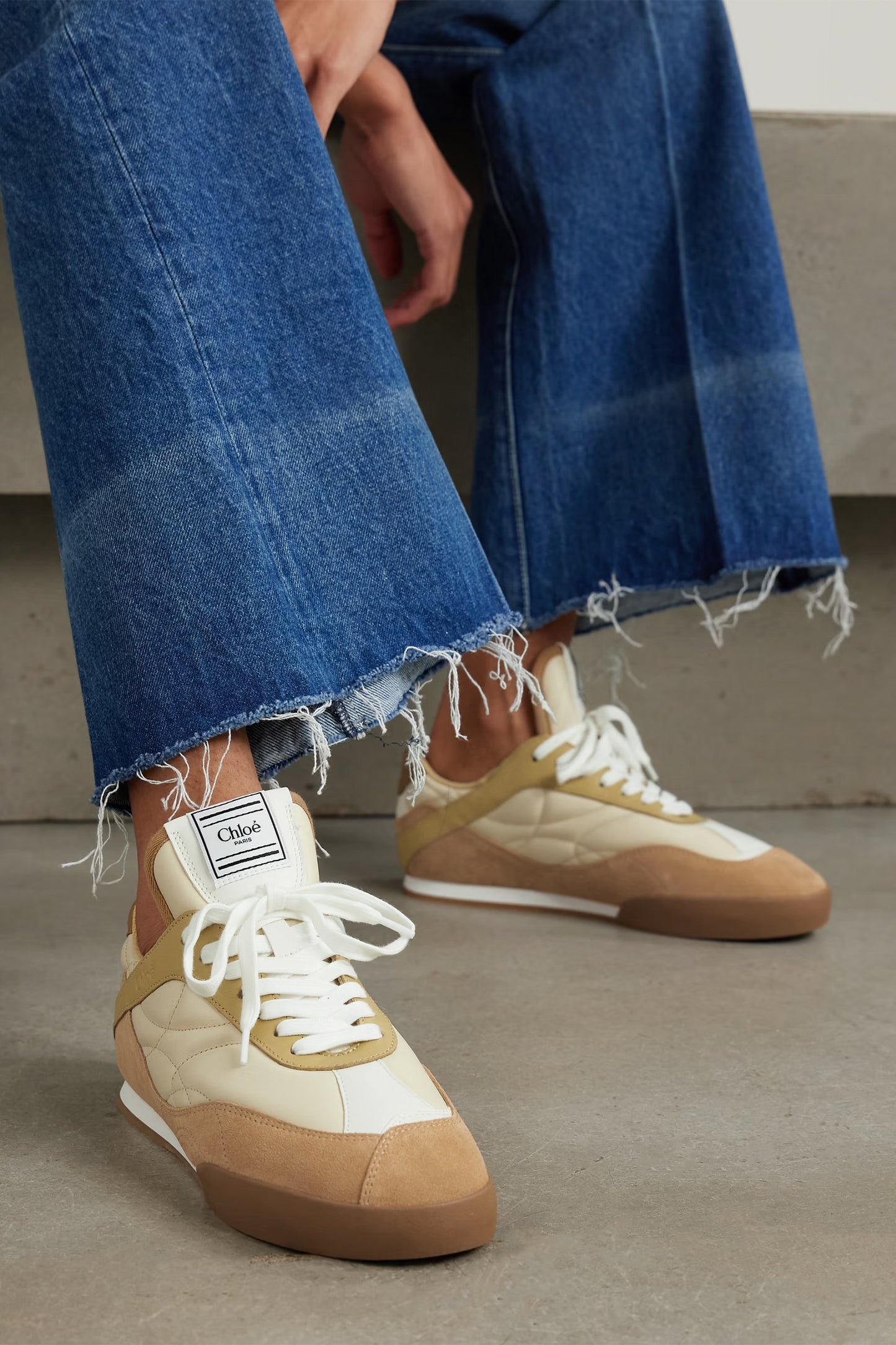 Kick Suede And Leather Sneakers