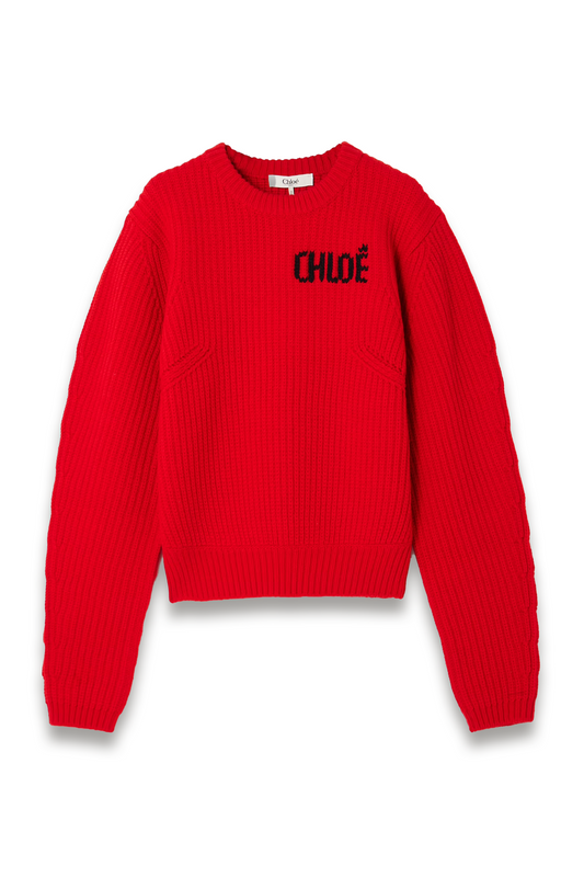 Logo-detailed Ribbed Wool and Cashmere-blend Sweater