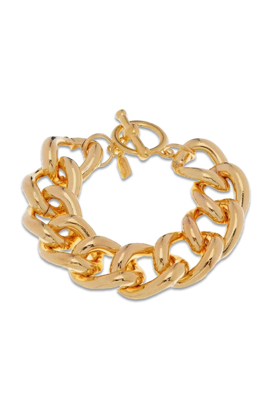 Gold-Plated Chunky Chain Bracelet