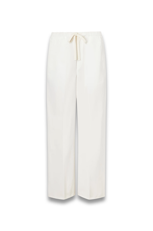 Aurora Cotton and Linen-Blend Wide-Leg Pants