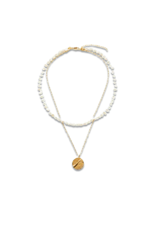 Cielo Baroque-pearl & 18kt Gold-plated Necklace