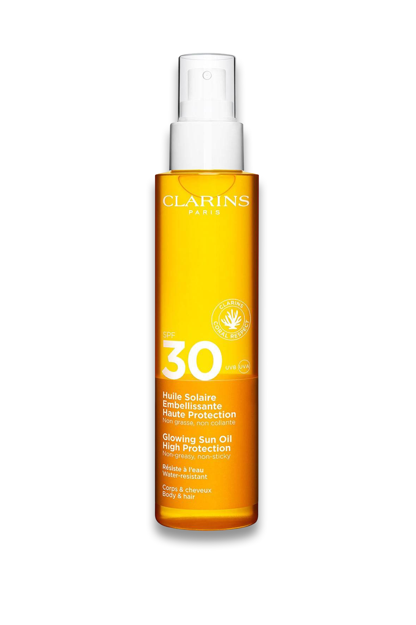 Clarins Glowing Sun Oil High Protection SPF30 150ml
