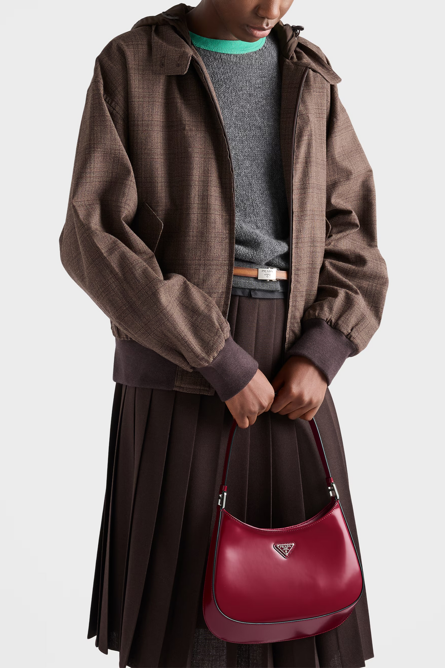 Cleo Brushed Leather Shoulder Bag
