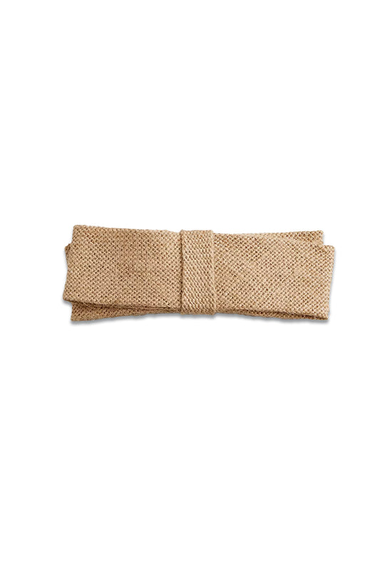 Linen Bow Hair Clip