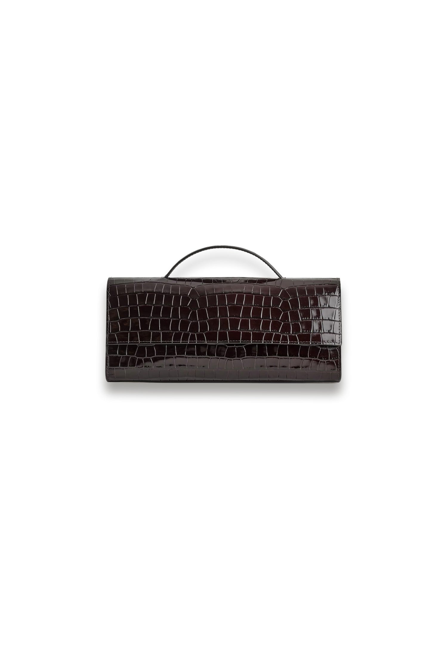 Gallery Clutch Bag Croc Effect Leather