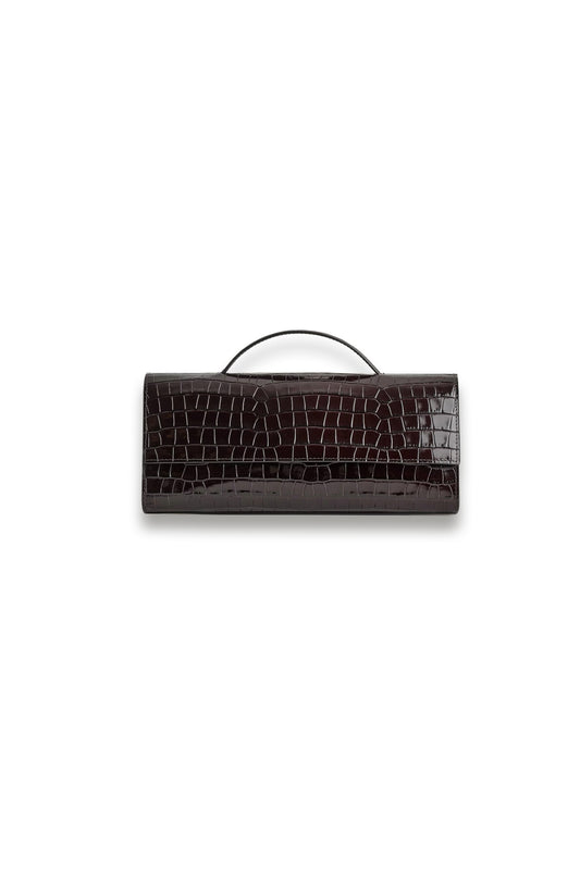 Gallery Clutch Bag Croc Effect Leather