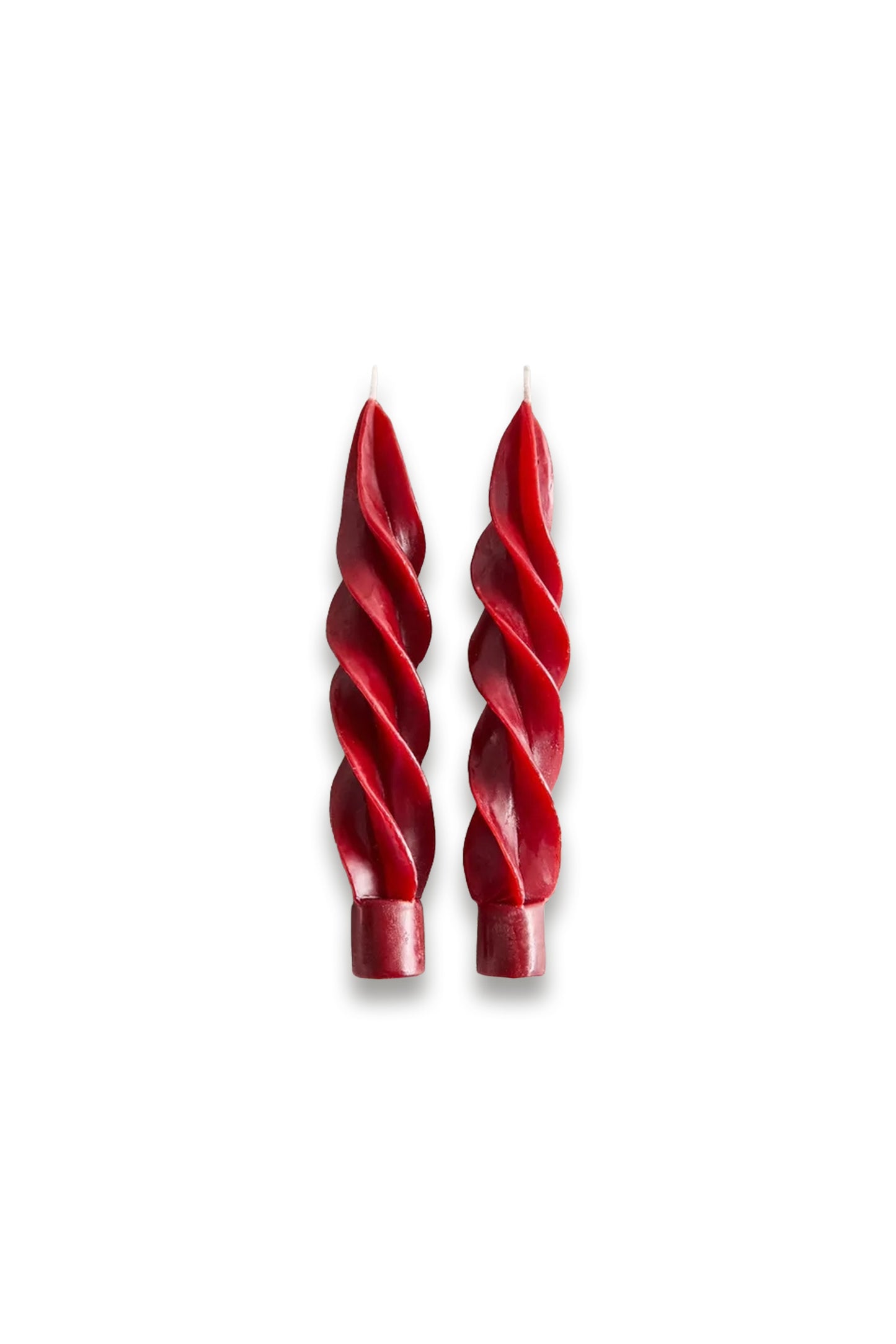 Pack of Spiral Christmas Candles (Pack of 2)