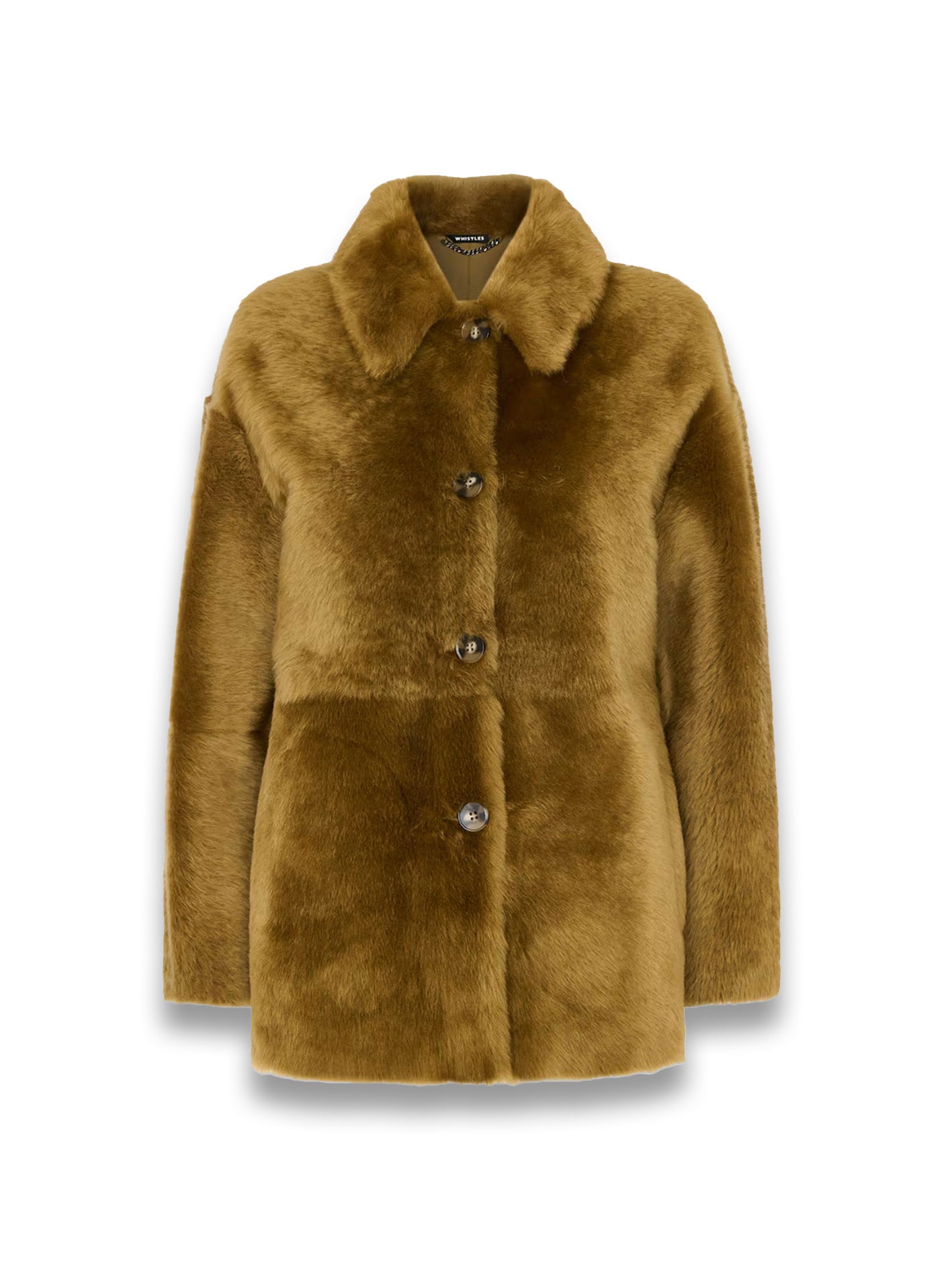 Olive Tamina Short Shearling Coat