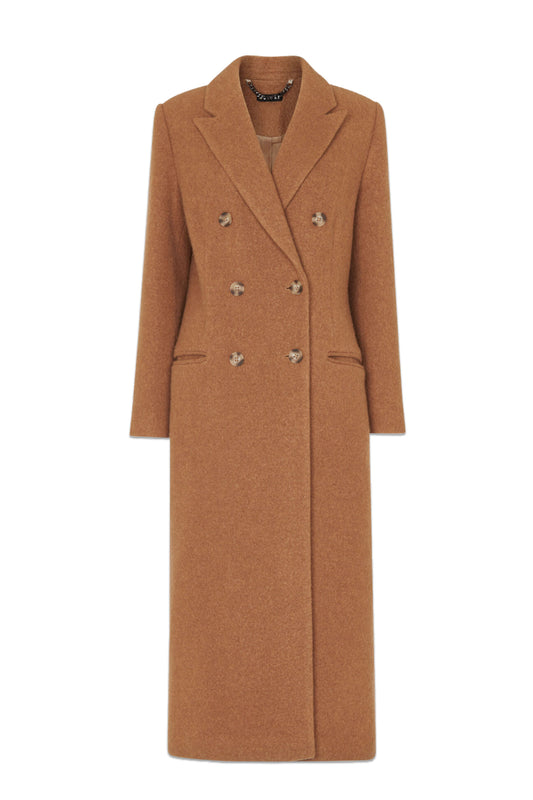 Textured Wool Blend Coat