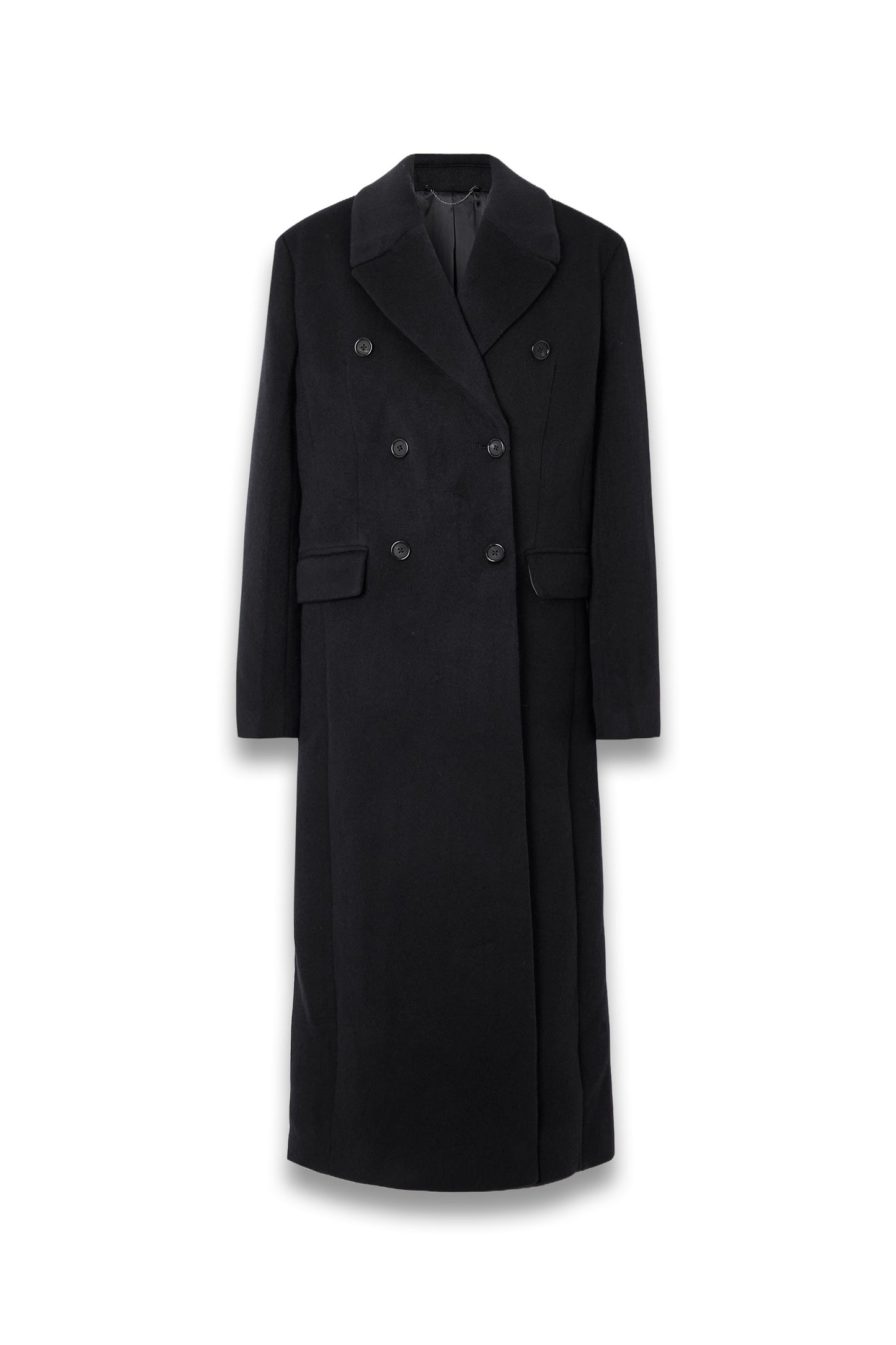 Double-Breasted Recycled-Cashmere Coat