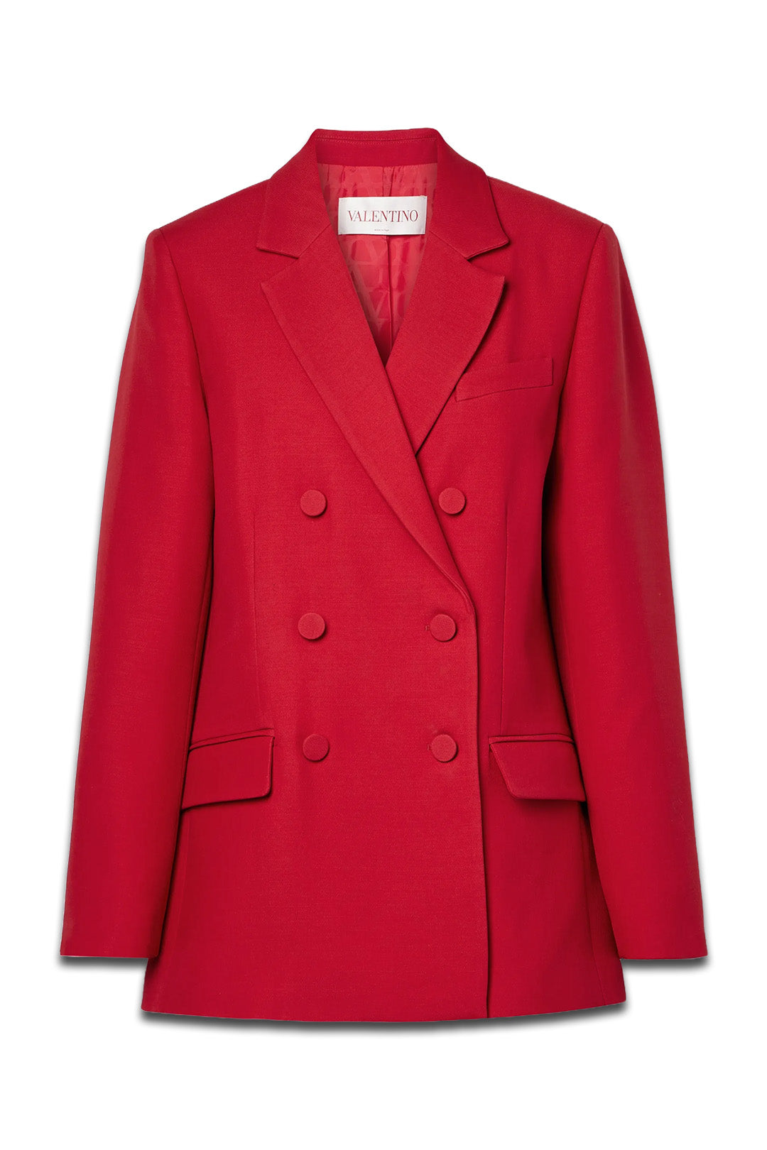 Double-breasted Wool and Silk-blend Crepe Blazer