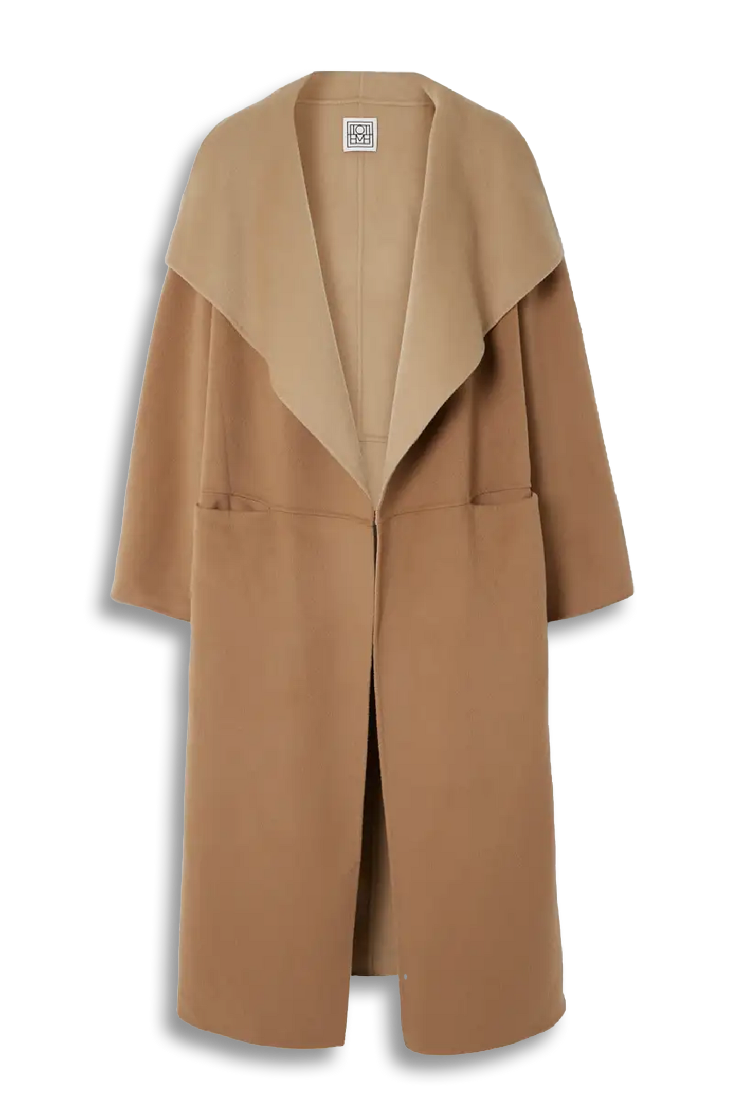 Oversized two-tone Wool and Cashmere-blend Coat